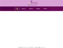 Tablet Screenshot of bebloomspa.com